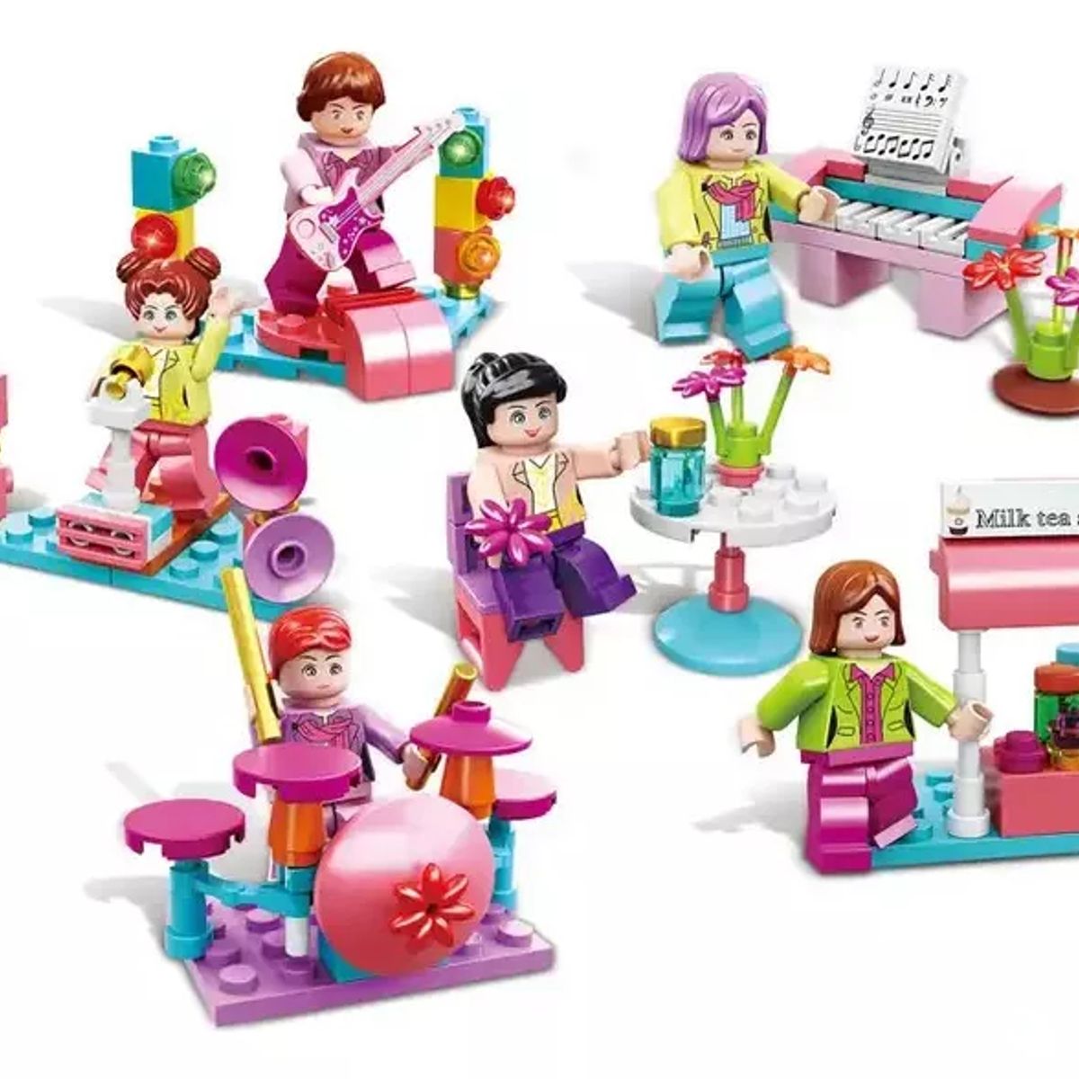 GENERICO - Caja 12 Huevos Sunshine Party Concierto Para Niñas Bloques