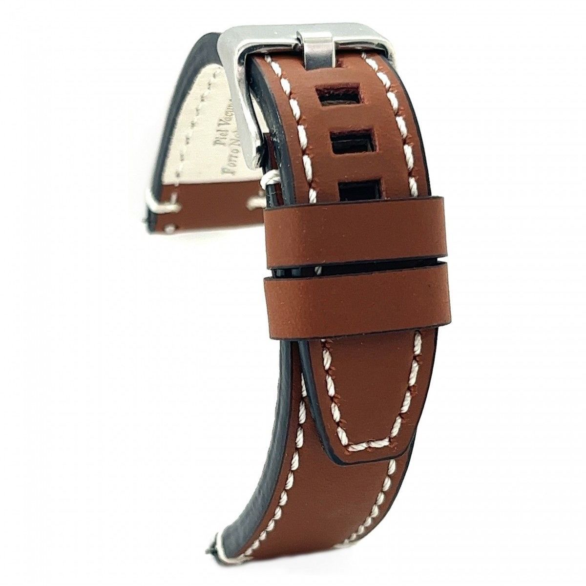 GENERICO - Correa Reloj Artesanal Cuero Diloy 24 Mm