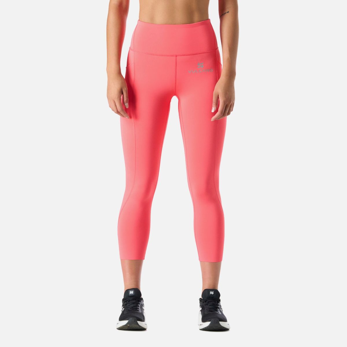 VULCANO - Calza Mujer Built To Move Compressive 3/4 Super High Rise Leggins Coral Vulcano