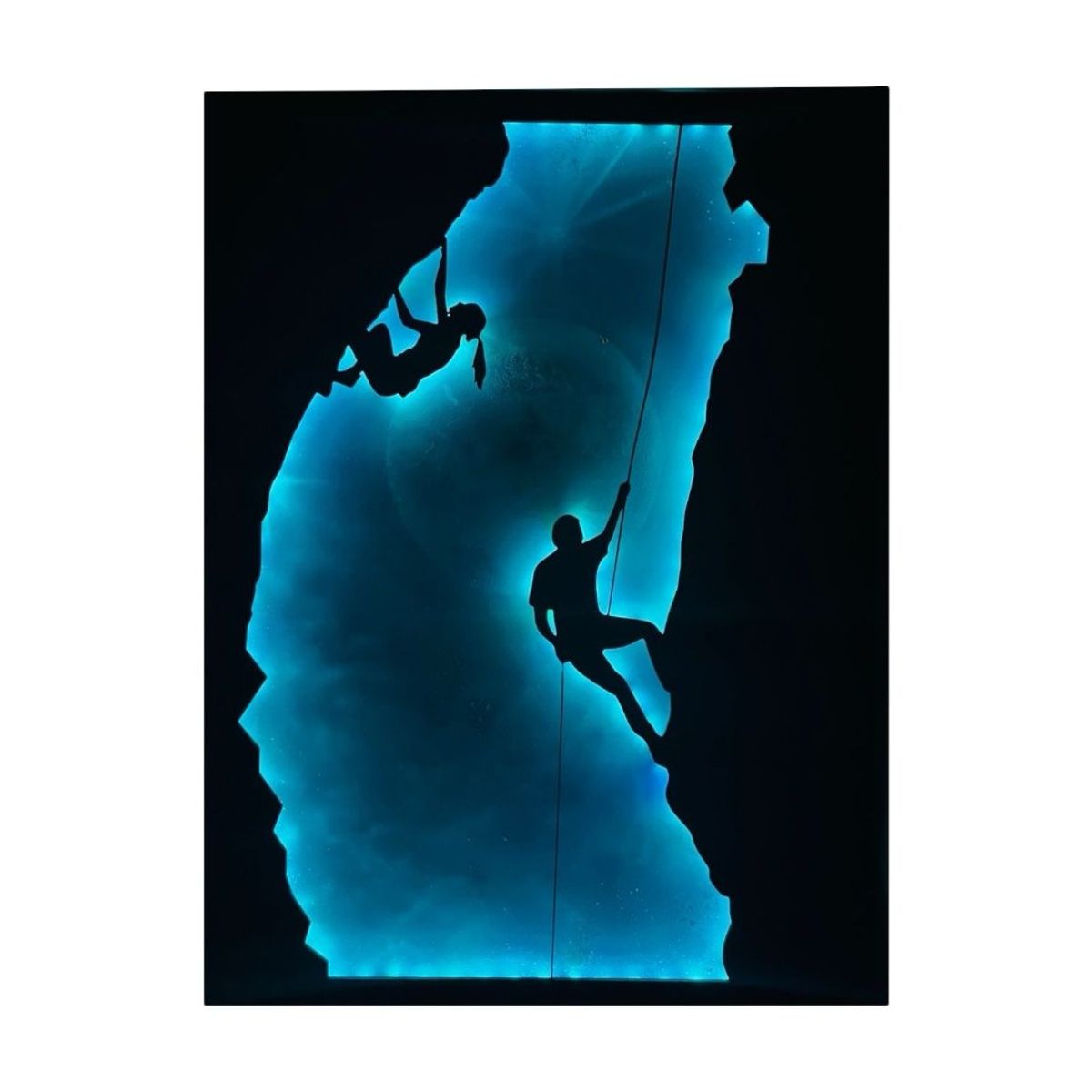 GENERICO - Cuadro Retroiluminado modelo Pareja escalando