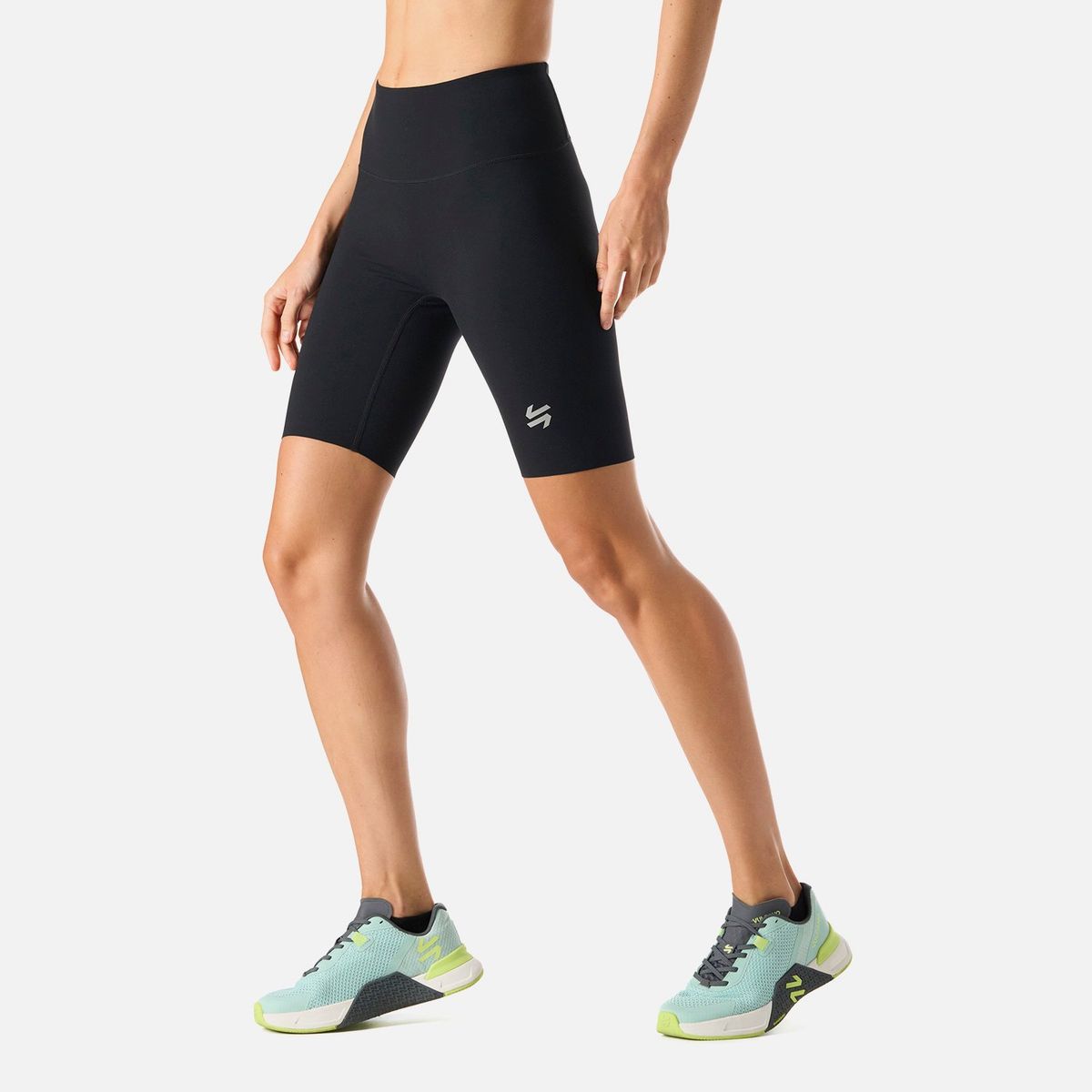 VULCANO - Calza Mujer Tempo Biker Super High Rise Leggins Negro Vulcano