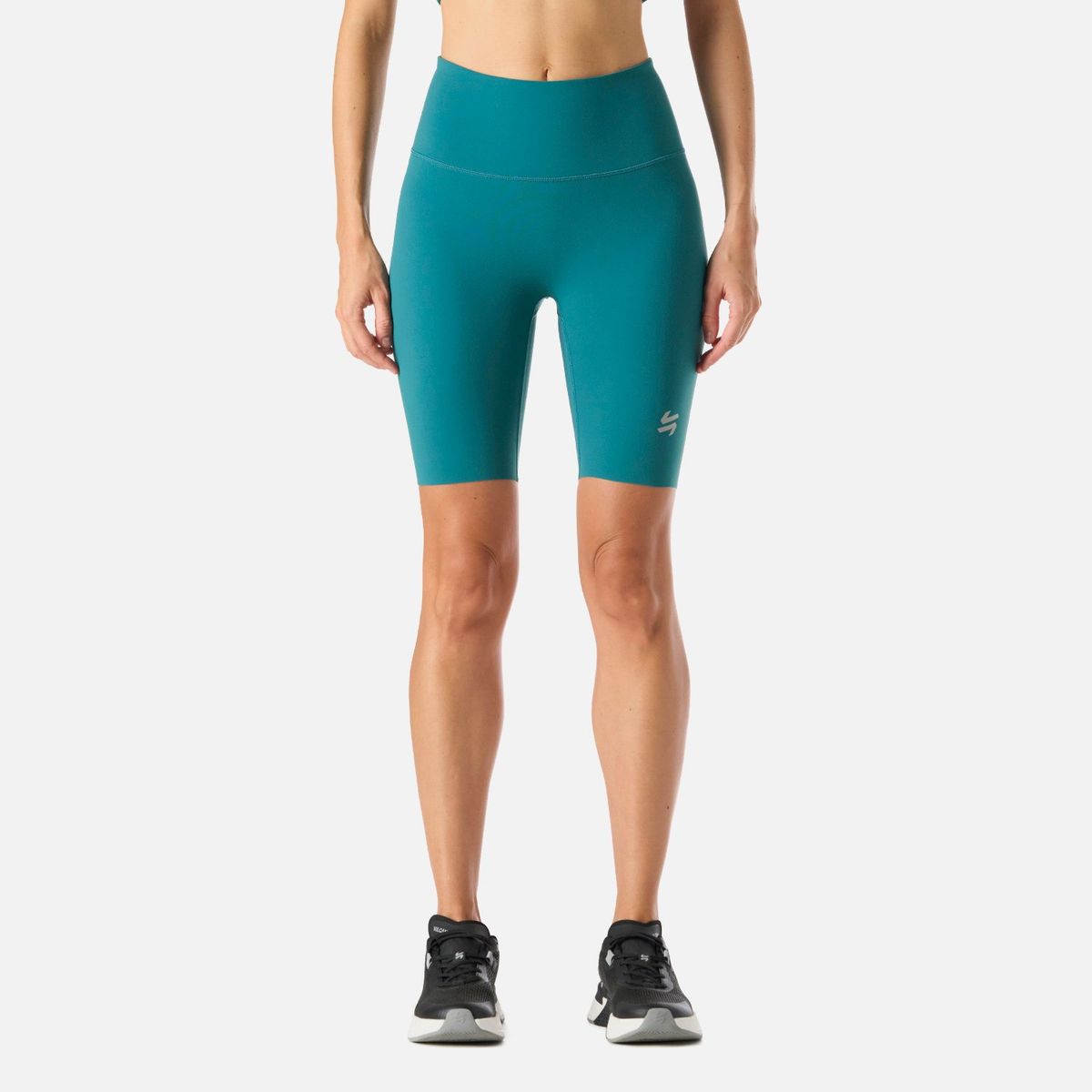 VULCANO - Calza Mujer Tempo Biker Super High Rise Leggins Petroleo Vulcano