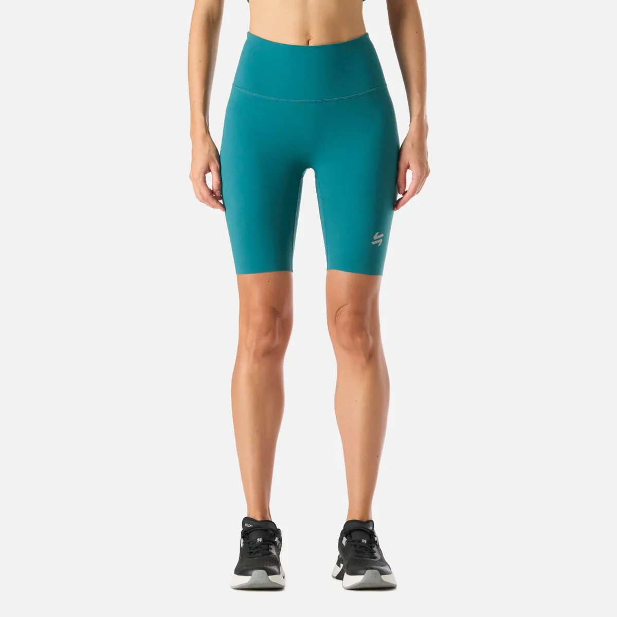 VULCANO - Calza Mujer Tempo Biker Super High Rise Leggins Petroleo Vulcano