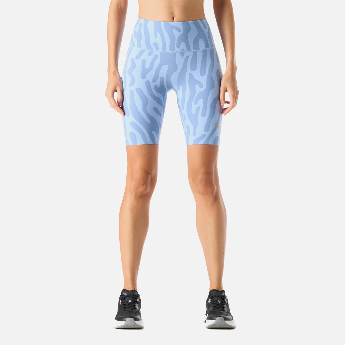 VULCANO - Calza Mujer Tempo Biker Super High Rise Leggins Print Celeste Vulcano