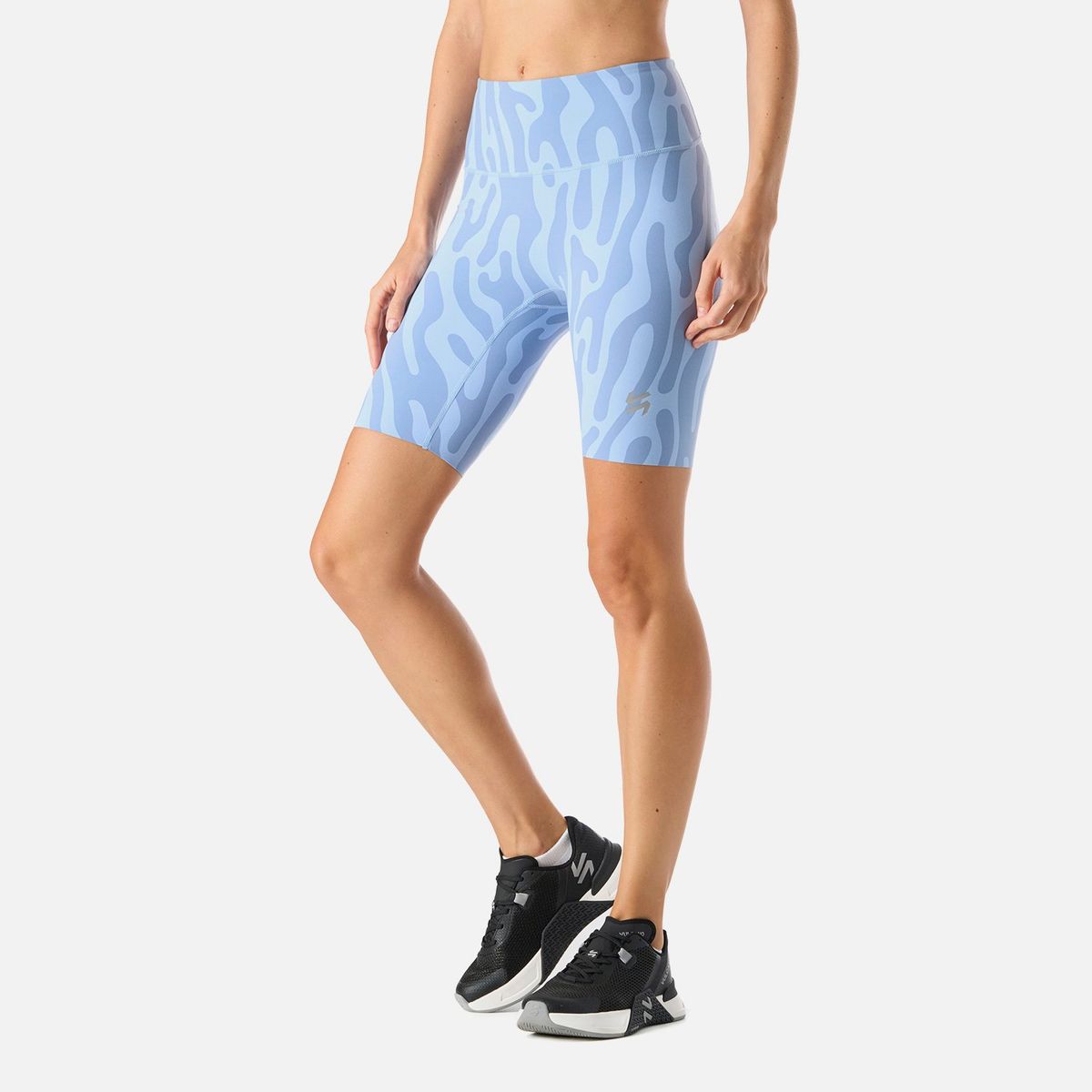 VULCANO - Calza Mujer Tempo Biker Super High Rise Leggins Print Celeste Vulcano