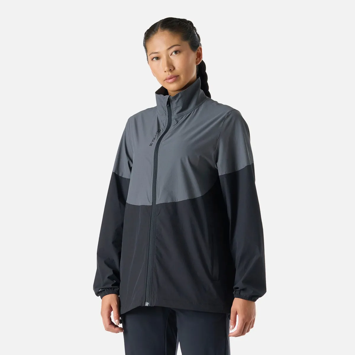 VULCANO - Chaqueta Mujer Tempo Full Zip Windbreaker Jacket Negro Vulcano
