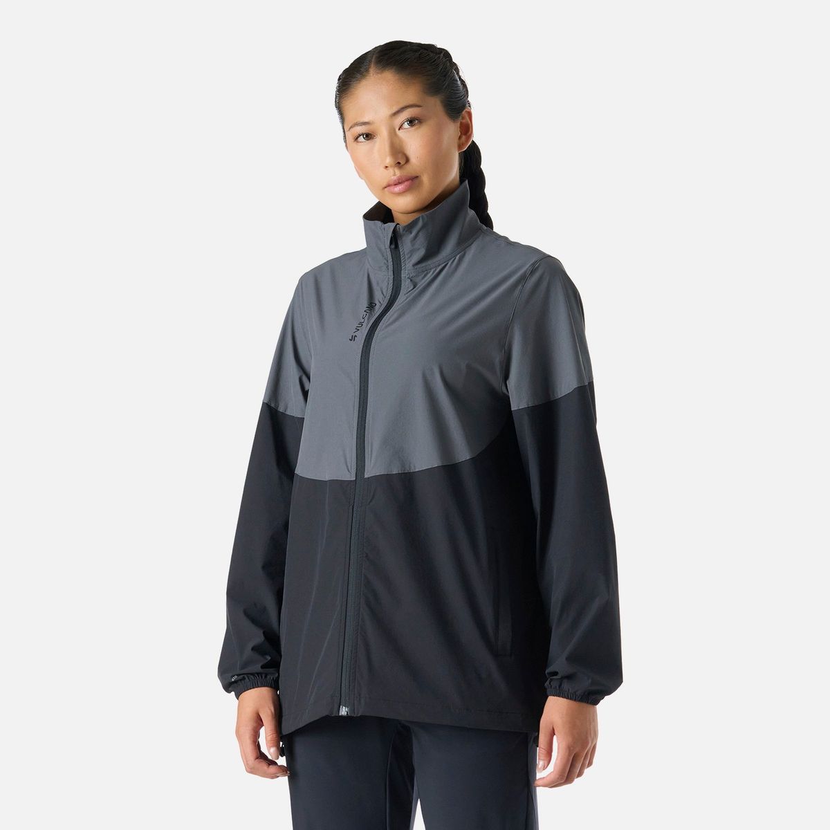 VULCANO - Chaqueta Mujer Tempo Full Zip Windbreaker Jacket Negro Vulcano