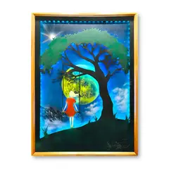 GENERICO - Cuadro Retroiluminado modelo Columpio en el árbol