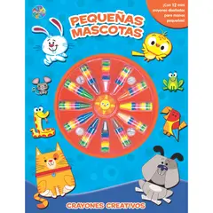 PLANETA JUNIOR - Pequeñas Mascotas Crayones Creativos