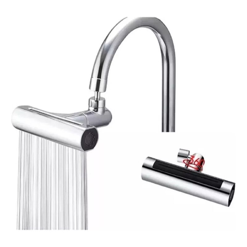 GENERICO - Extensor Grifo Cocina Giratorio 360° 4 En 1