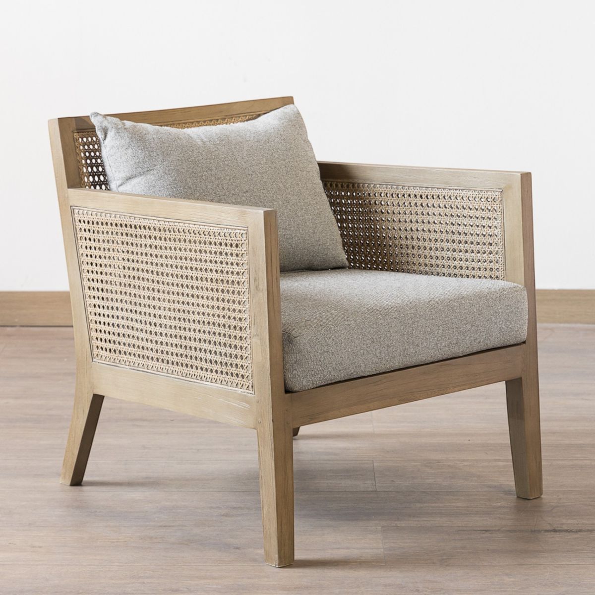 AMOBLE - Poltrona Rafia Gris R Amoblé