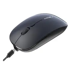 GENERICO - Mouse Raton Recargable USB Silencioso Inalámbrico 24ghz