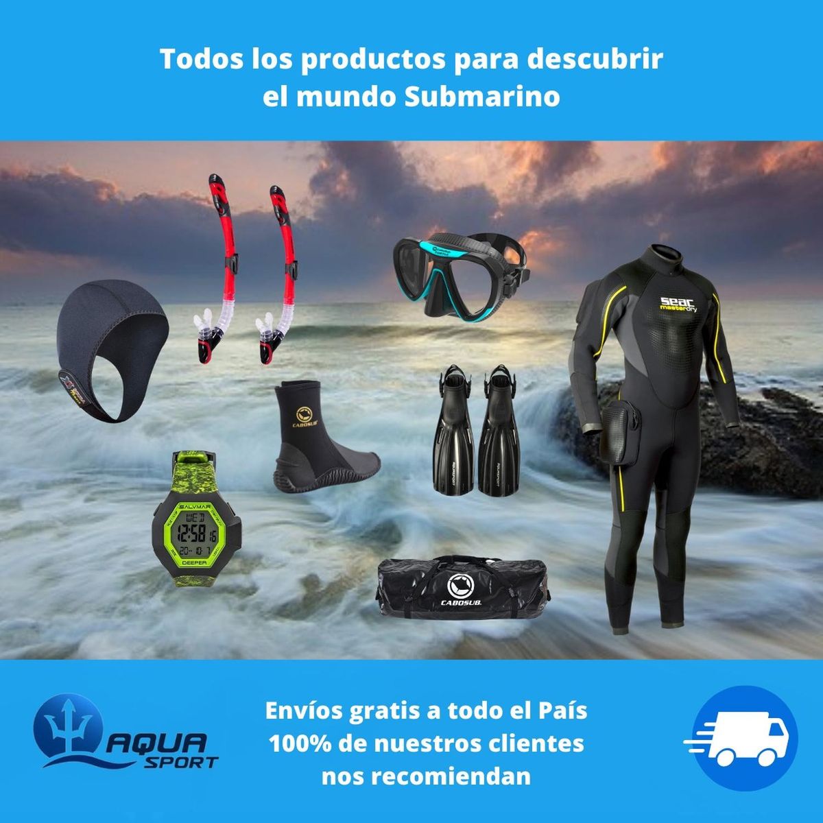 AQUASPORT - Regulador Completo Scubapro Mk2r095 Con Manometro