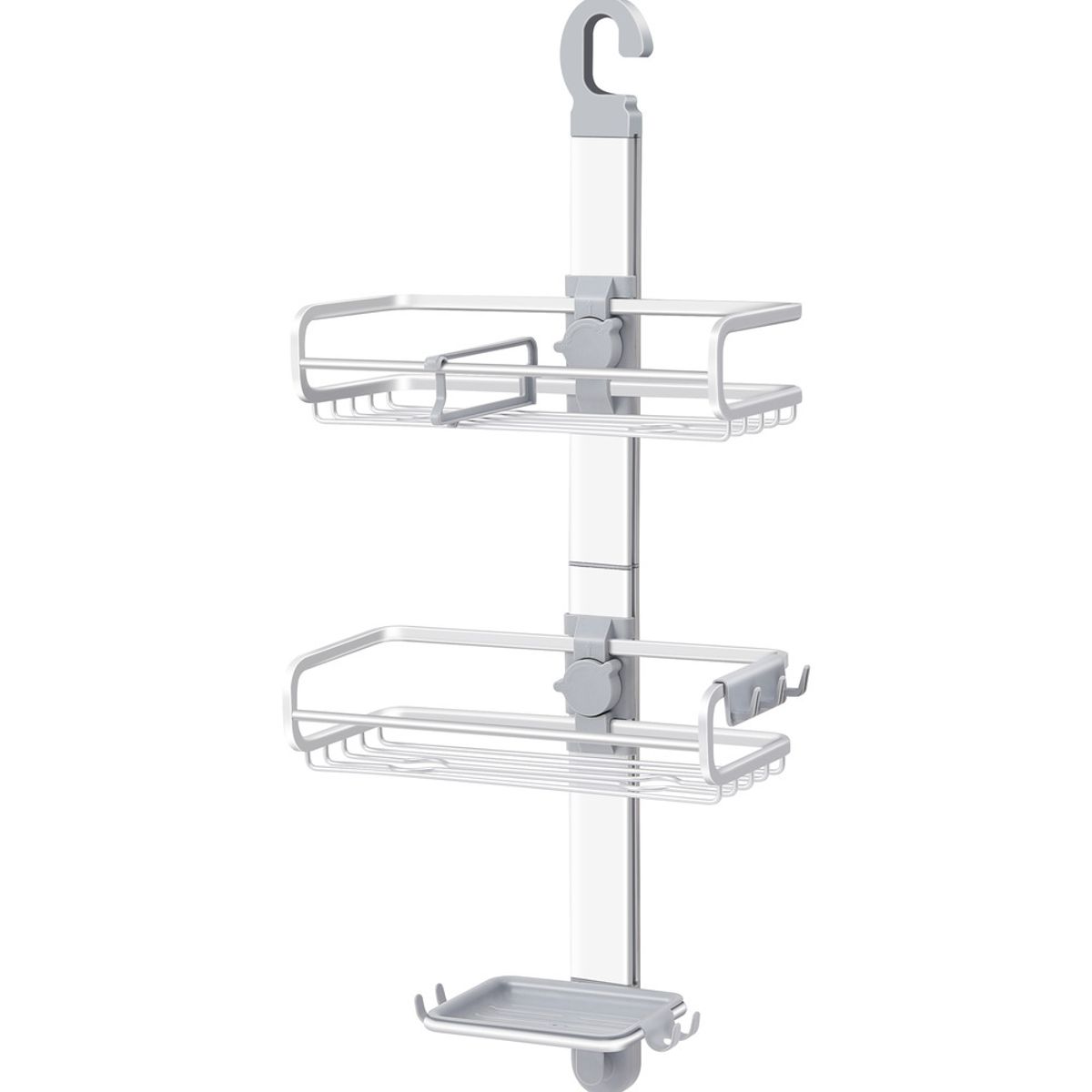 KING RACK - Organizador de baño colgante ducha aluminio inox estantes