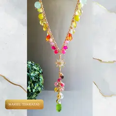 GENERICO - COLLAR GIVERNY MULTIPIEDRAS MARIEL TERRAZAS JOYAS