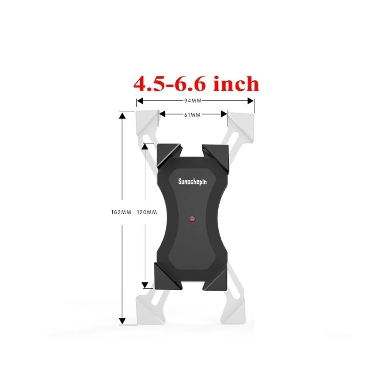 GENERICO - Soporte celular para motos, 4 puntas