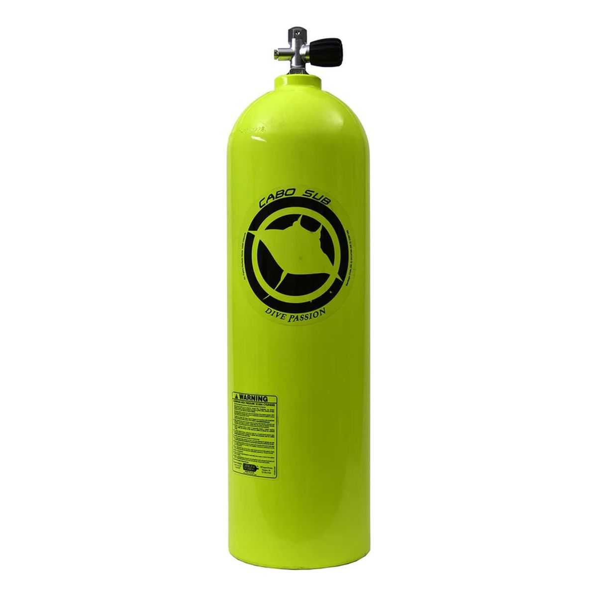 CABOSUB - Botella Buceo Aire Comprimido 12 Litros - Amarillo