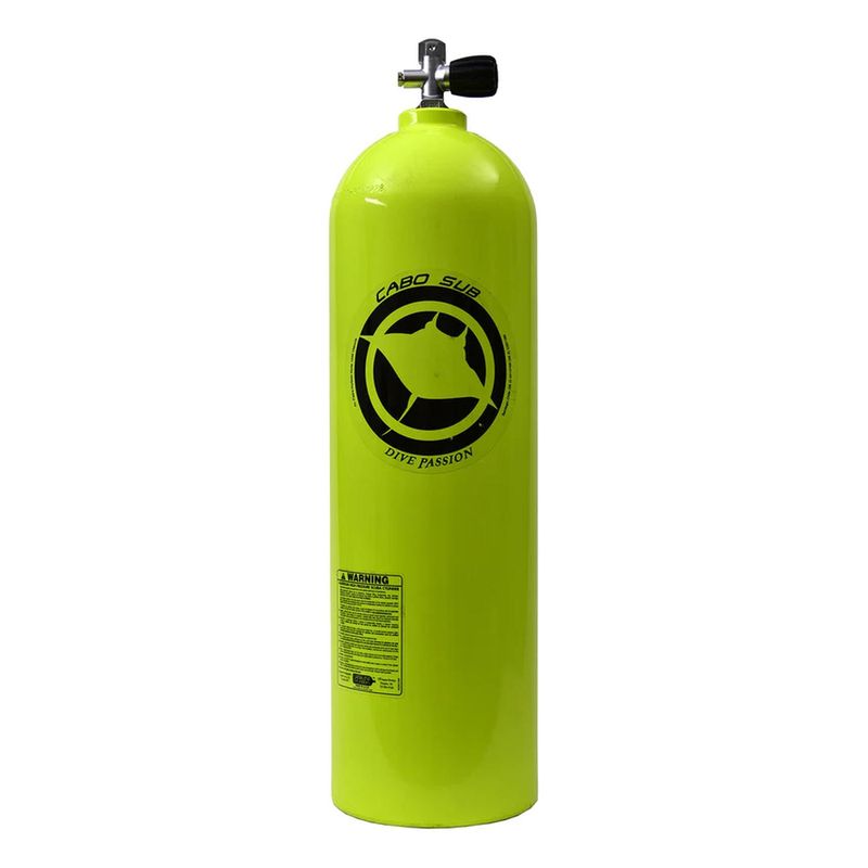 CABOSUB - Botella Buceo Aire Comprimido 12 Litros - Amarillo