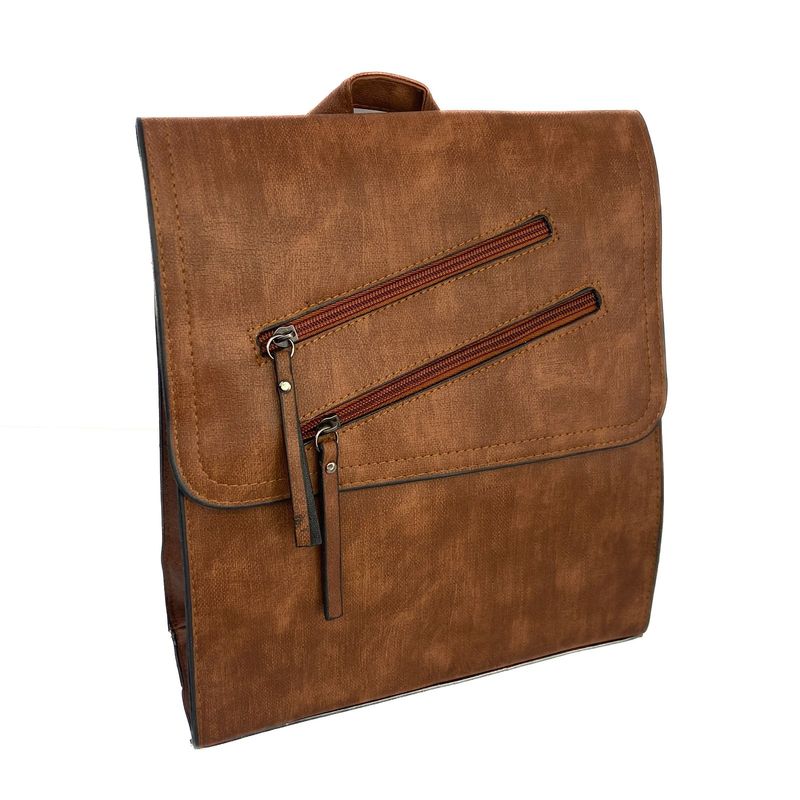 GENERICO - Mochila Cartera Ecocuero Mujer Elegante Multifuncional Uso Diario