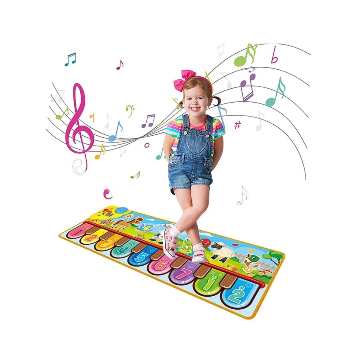 GENERICO - Juguete Alfombra Musical Piano 85x30cm Divertido Infantil