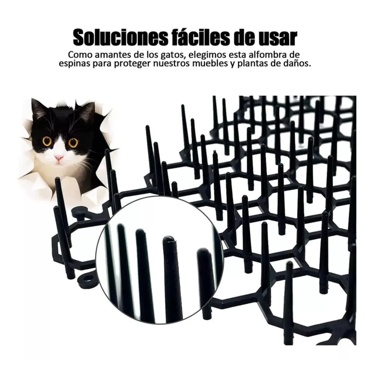 GENERICO - Pack 12 Anti Cat Spikes - Malla Disuasoria Para Mascotas