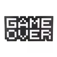 GENERICO - Lampara Luz Game Over Logo USB Negro Y Blanco