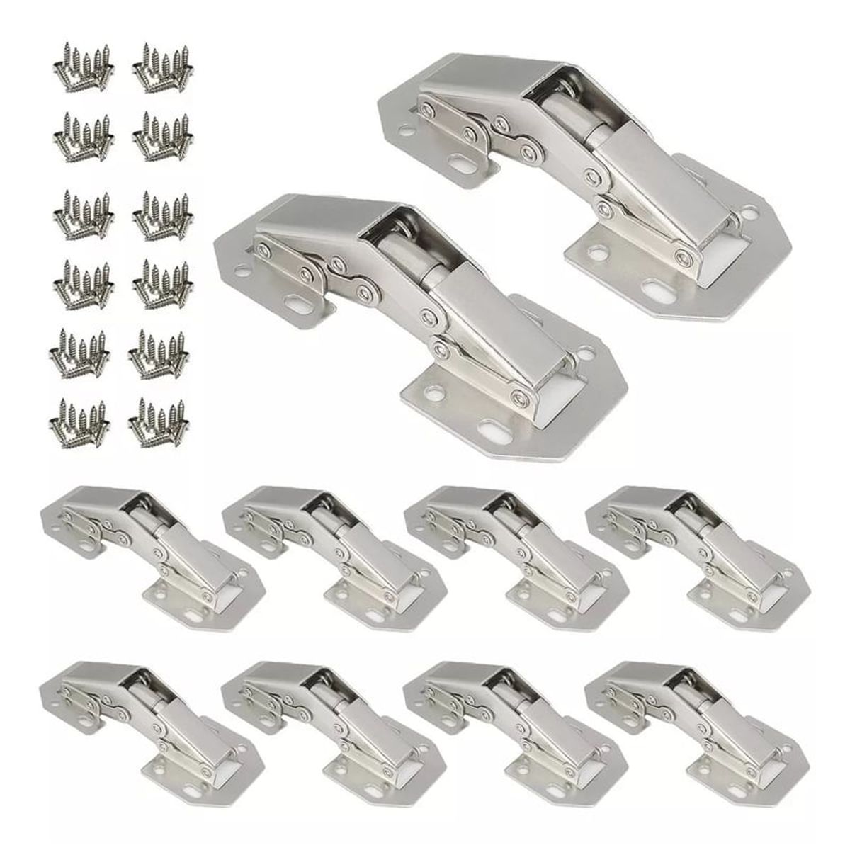 GENERICO - Set 10 Bisagras Bidimensional Oculta 90 Grados