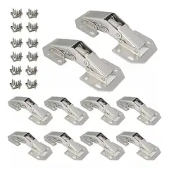 GENERICO - Set 10 Bisagras Bidimensional Oculta 90 Grados