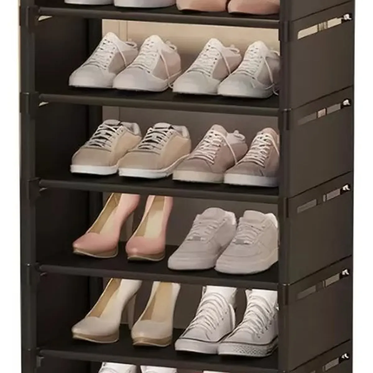 TNAKIEX - 8 Capas Negro Zapatero Organizador Colgador Zapatos