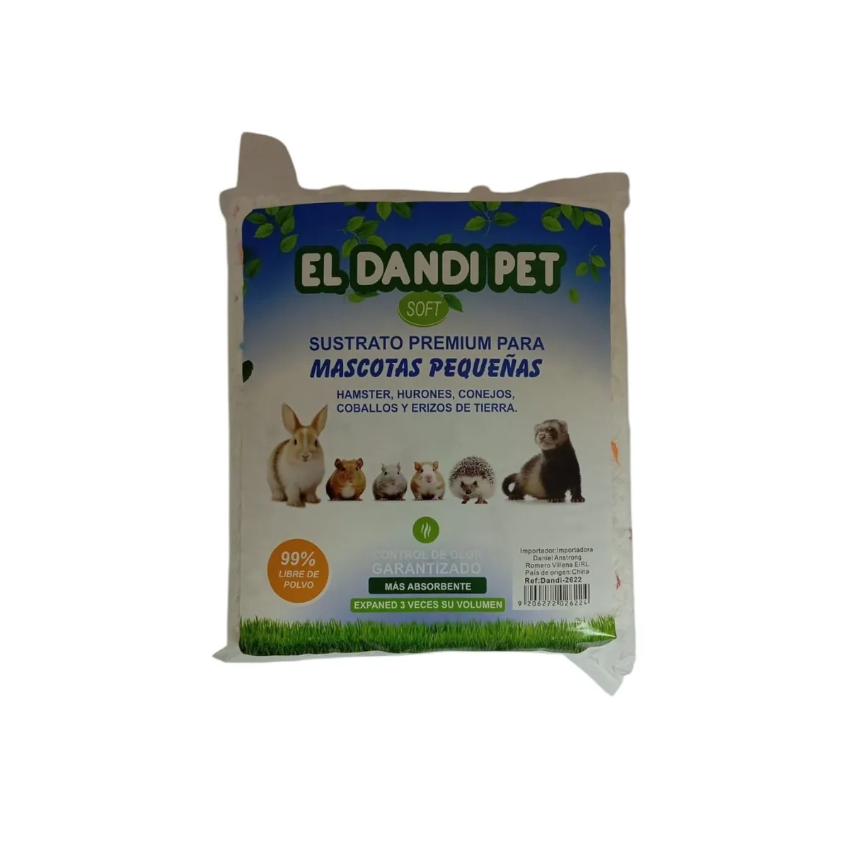 GENERICO - Sustrato De Papel Premium 570g Hamster Cuy Hurones Ratón