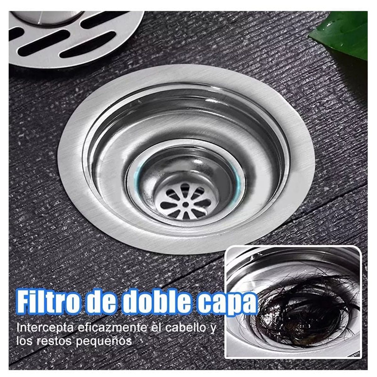 TNAKIEX - Piso Drenaje Anti-olor Ducha Drenaje Anti-obstrucción 2pcs