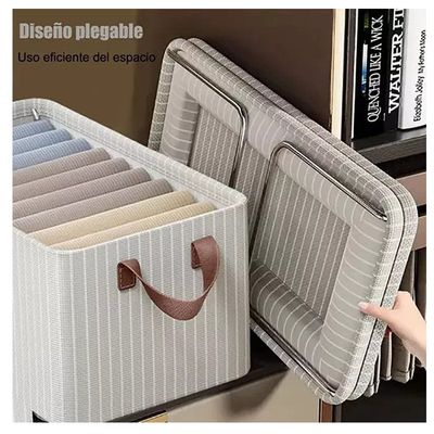 Imagen 2 del producto Set 4 Cajas Organizadoras Plegables Cestas Almacenaje Tela