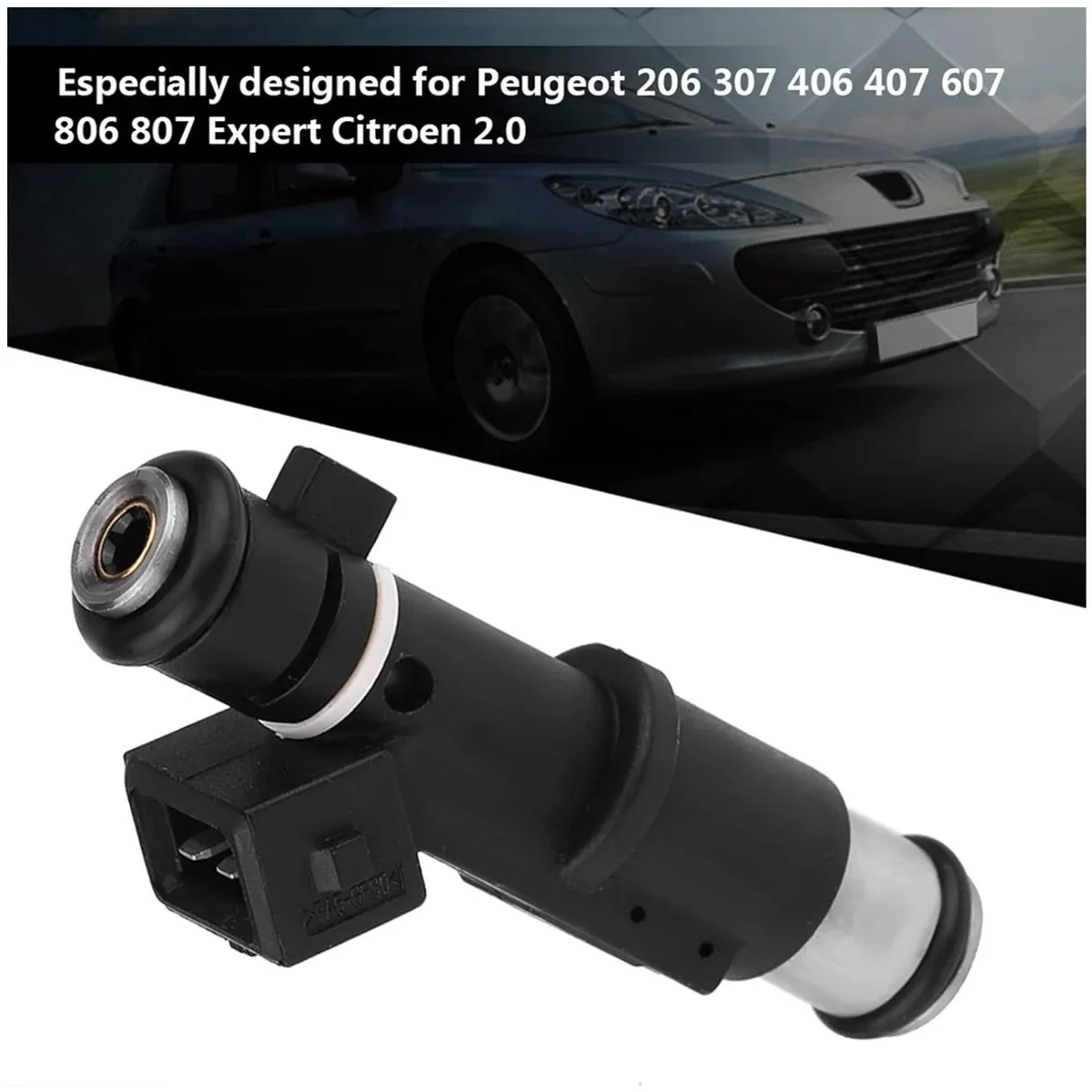 KUANGYE - Inyector De Gasolina Para Peugeot 307 2.0l 2002-2005 01f003a