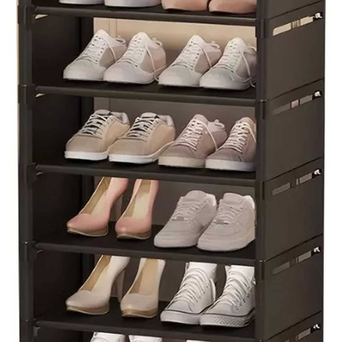 TNAKIEX - 8 Capas Negro Zapatero Organizador Colgador Zapatos