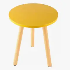 YOMYM - Mesita De Noche Mini Mesa Redonda Simple Sola Capa Mesa Centro 52×40cm