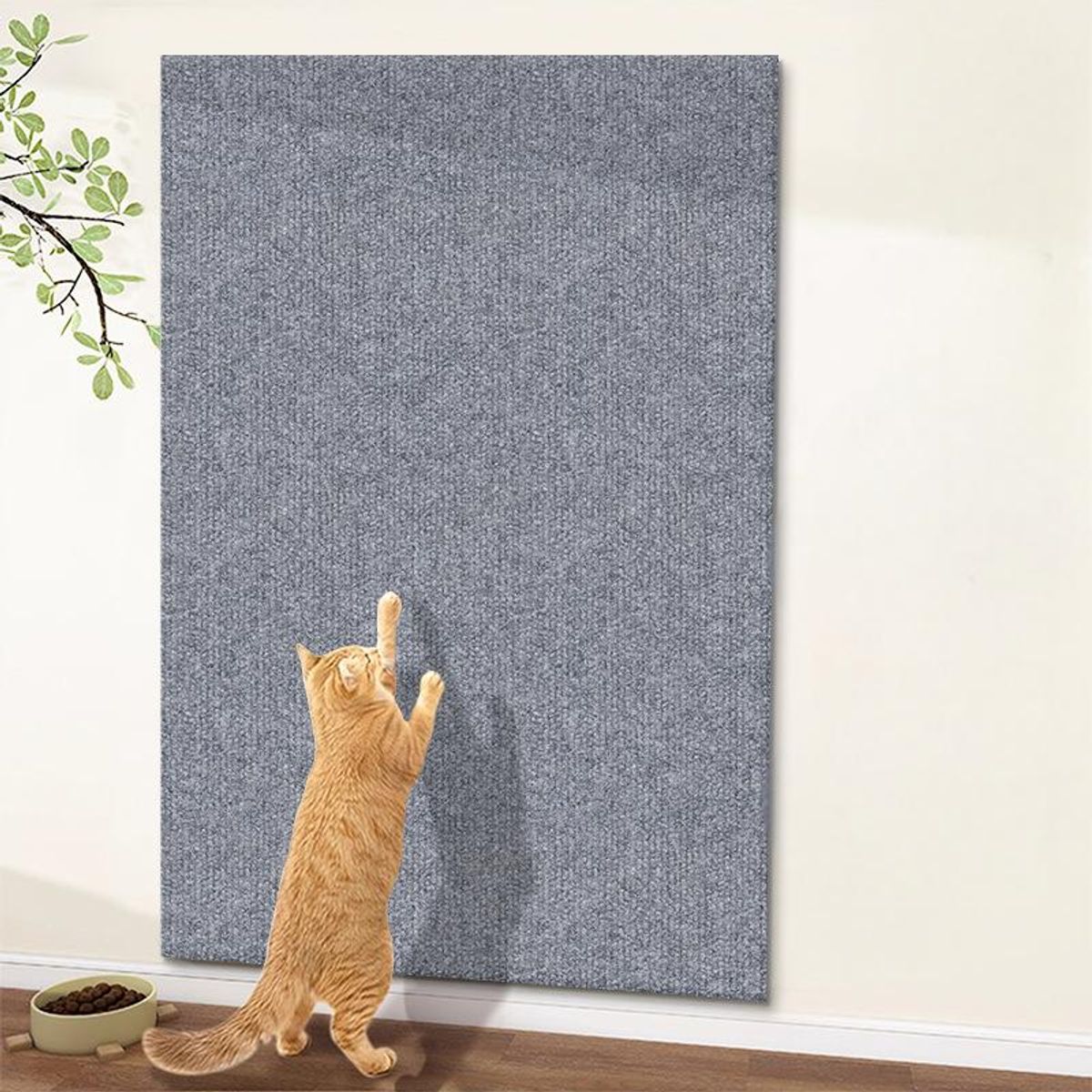 AIZO - AIZO Estante para Gatos Adhesivo Sin Daños Gris claro