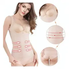 EDWINAYY - Faja De Camiseta Reductora Abdomen Invisible Soporte De Mama