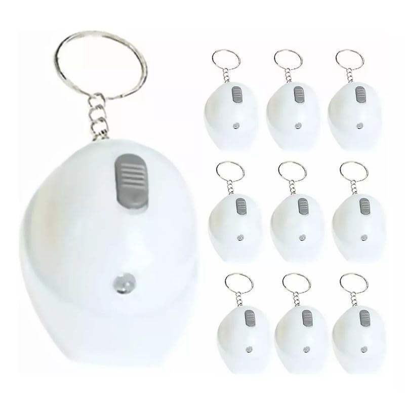 GENERICO - 10 X Llavero Casco Con Destapador Y Luz Para Ingenieros