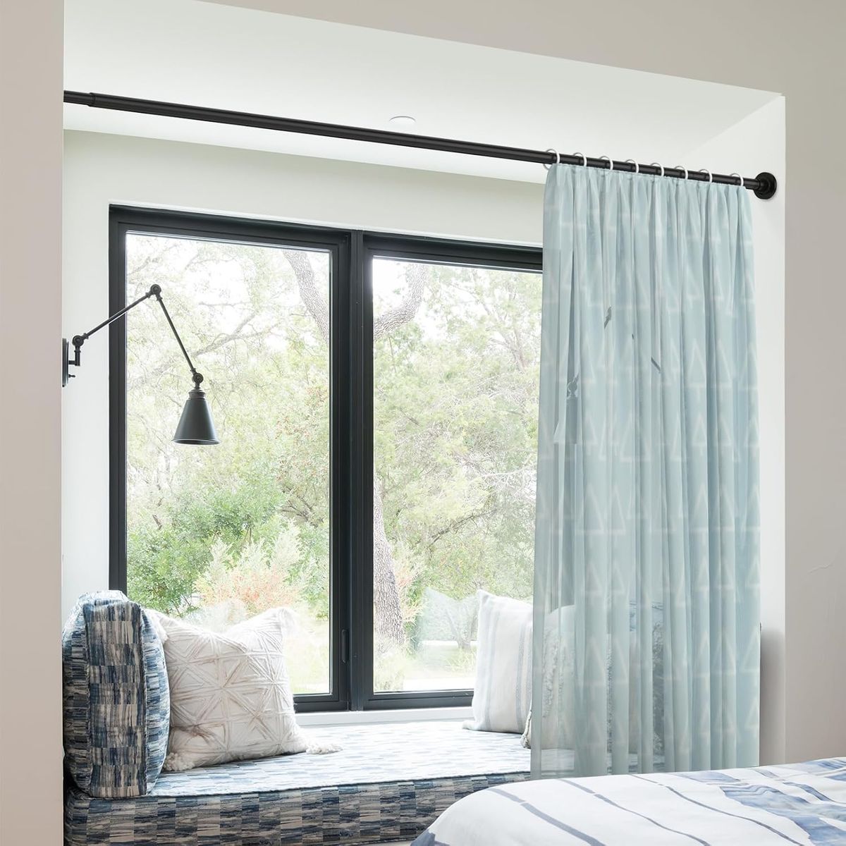 GENERICO - 150-280cm Tubo Para Cortina Extensible Para Bano Veranda