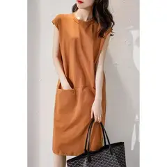 EDWINAYY - Vestido Casual De Muje Sólida Elegante