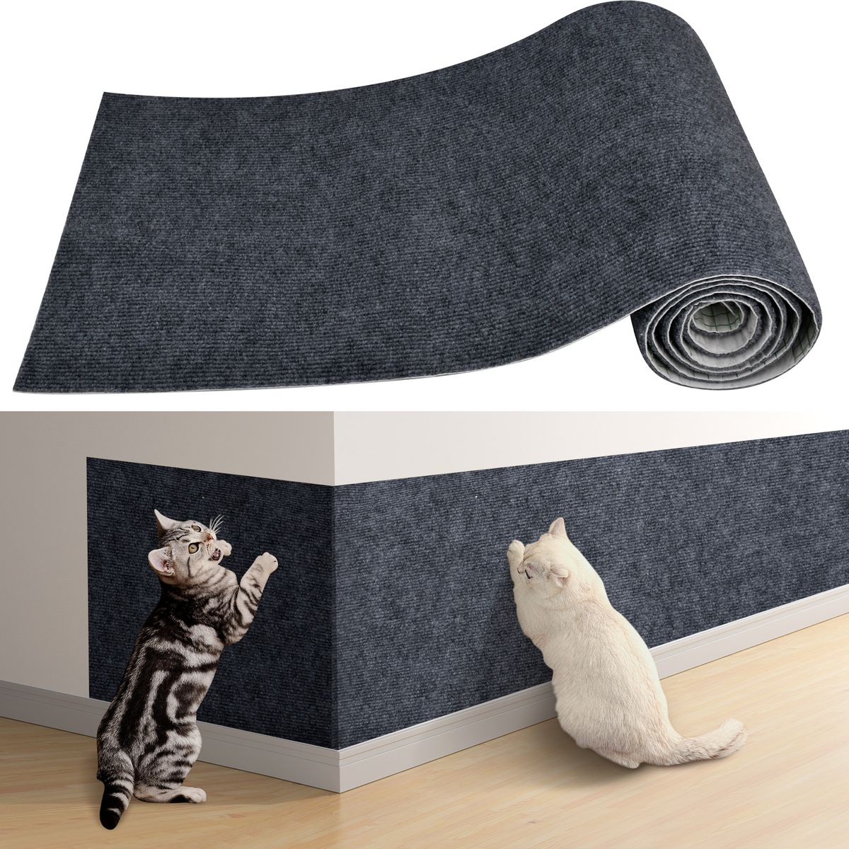 AIZO - AIZO Repisa Gatos Adhesiva Sin Daños- Ahorro Espacio Paredes