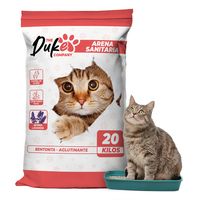 Arena Sanitaria Para Gato 20 kg Duke Bentonita Aglutinante