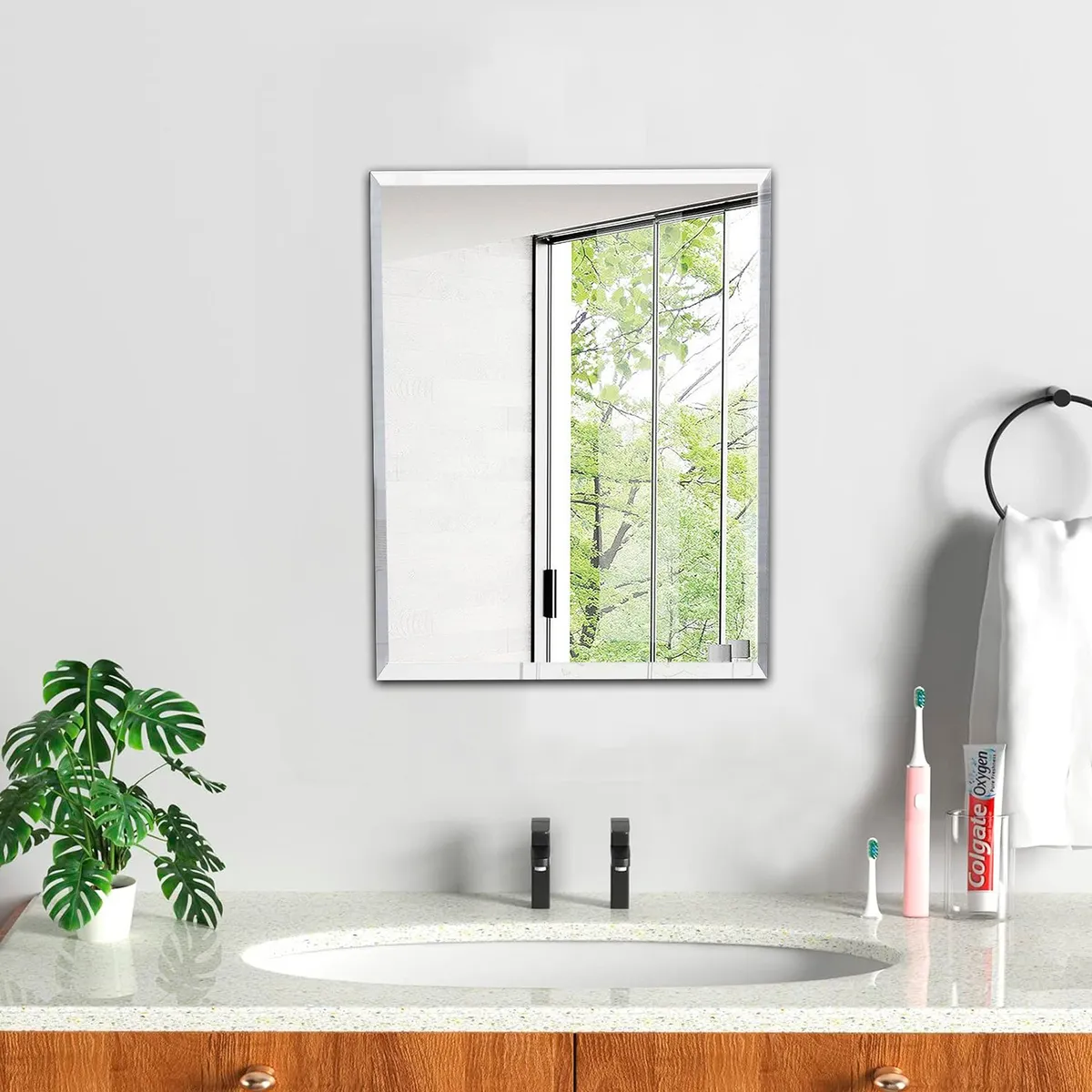 JOYTEK - Espejo Rectangular Puntas Rectas Joytek 60x45 cm