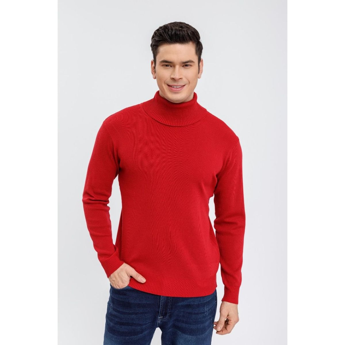 LIKE SHOP - Sweater Tejido Hombre Cuello Subido Beatle 7198