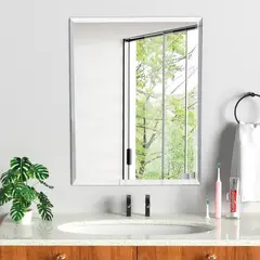JOYTEK - Espejo Rectangular Puntas Rectas 100x75 cm