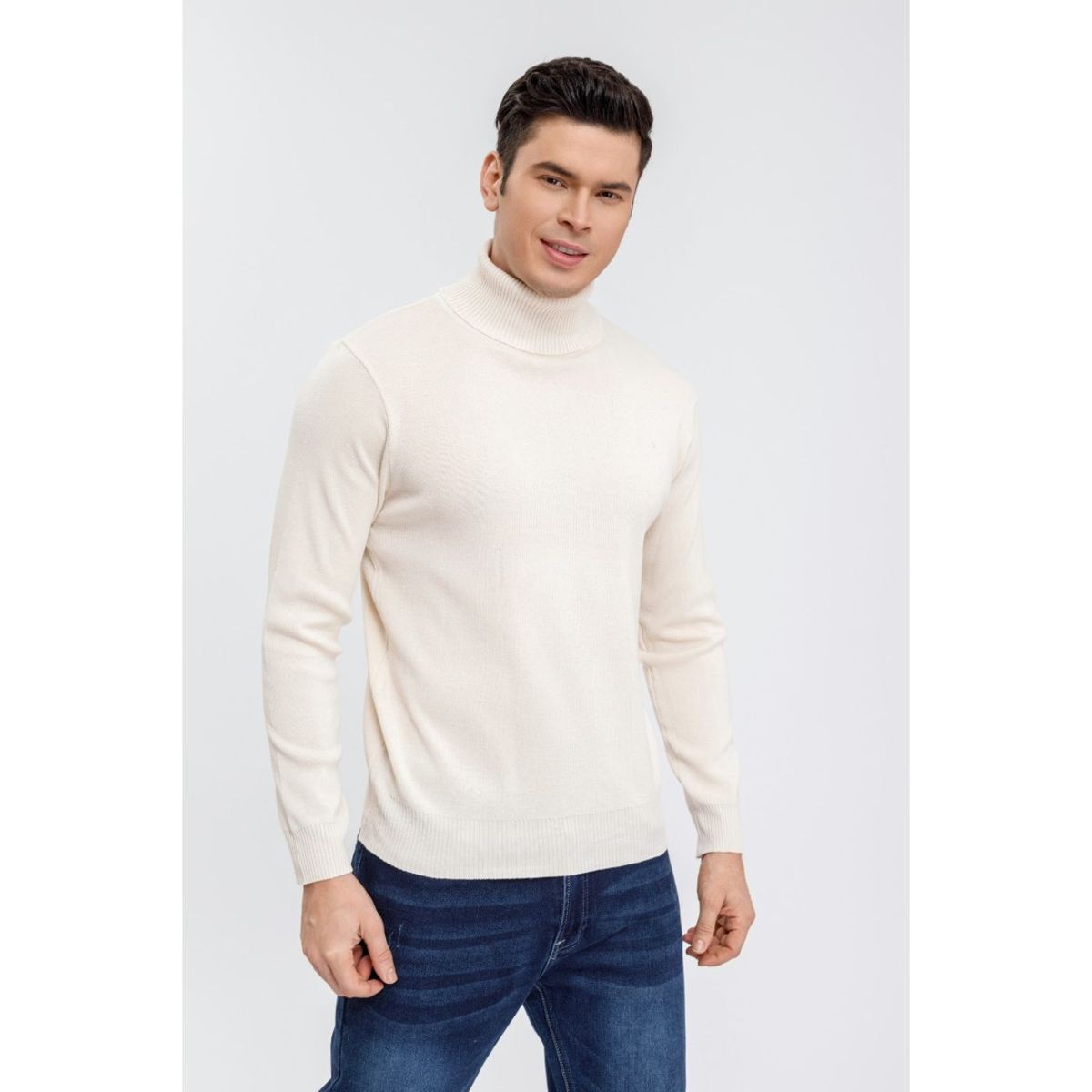 LIKE SHOP - Sweater Tejido Hombre Cuello Subido Beatle 7198