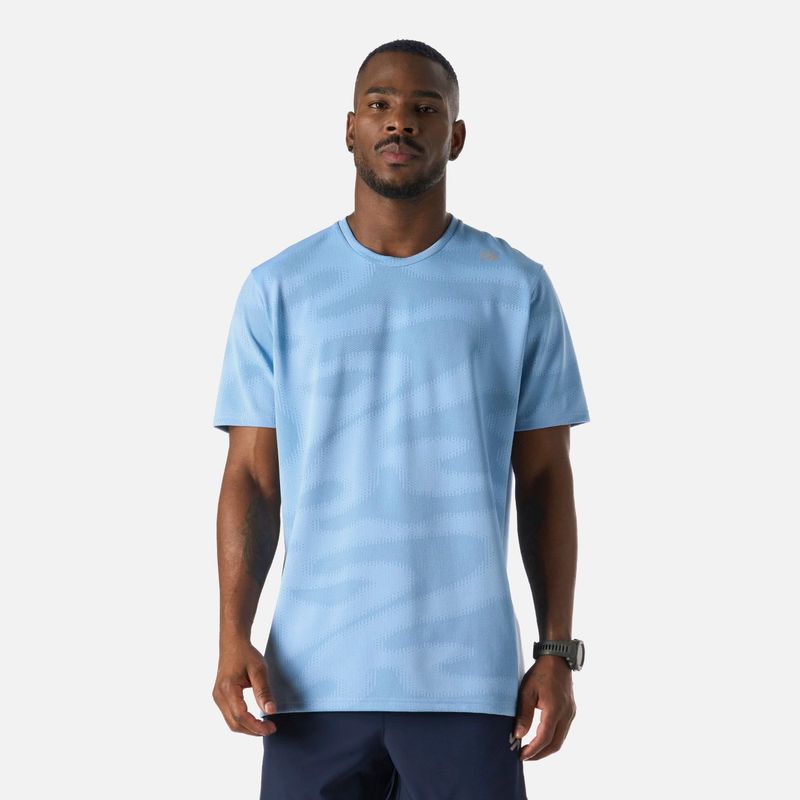 VULCANO - Polera manga corta running sin costuras hombre Built To Move
