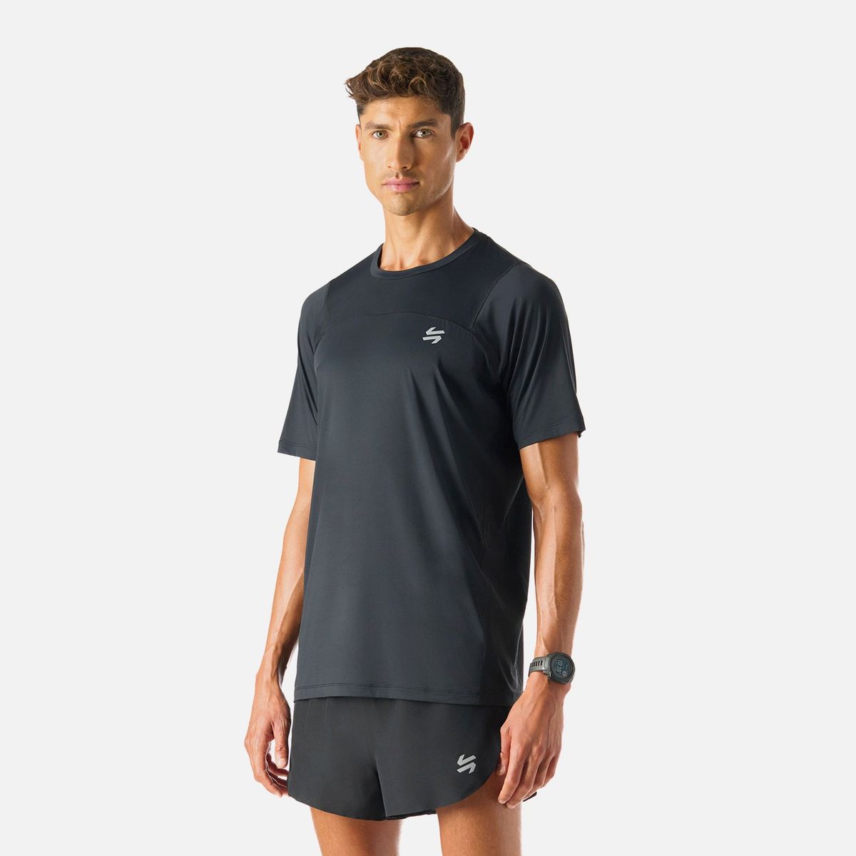 VULCANO - Polera Hombre Built To Move T-Shirt Negro Vulcano