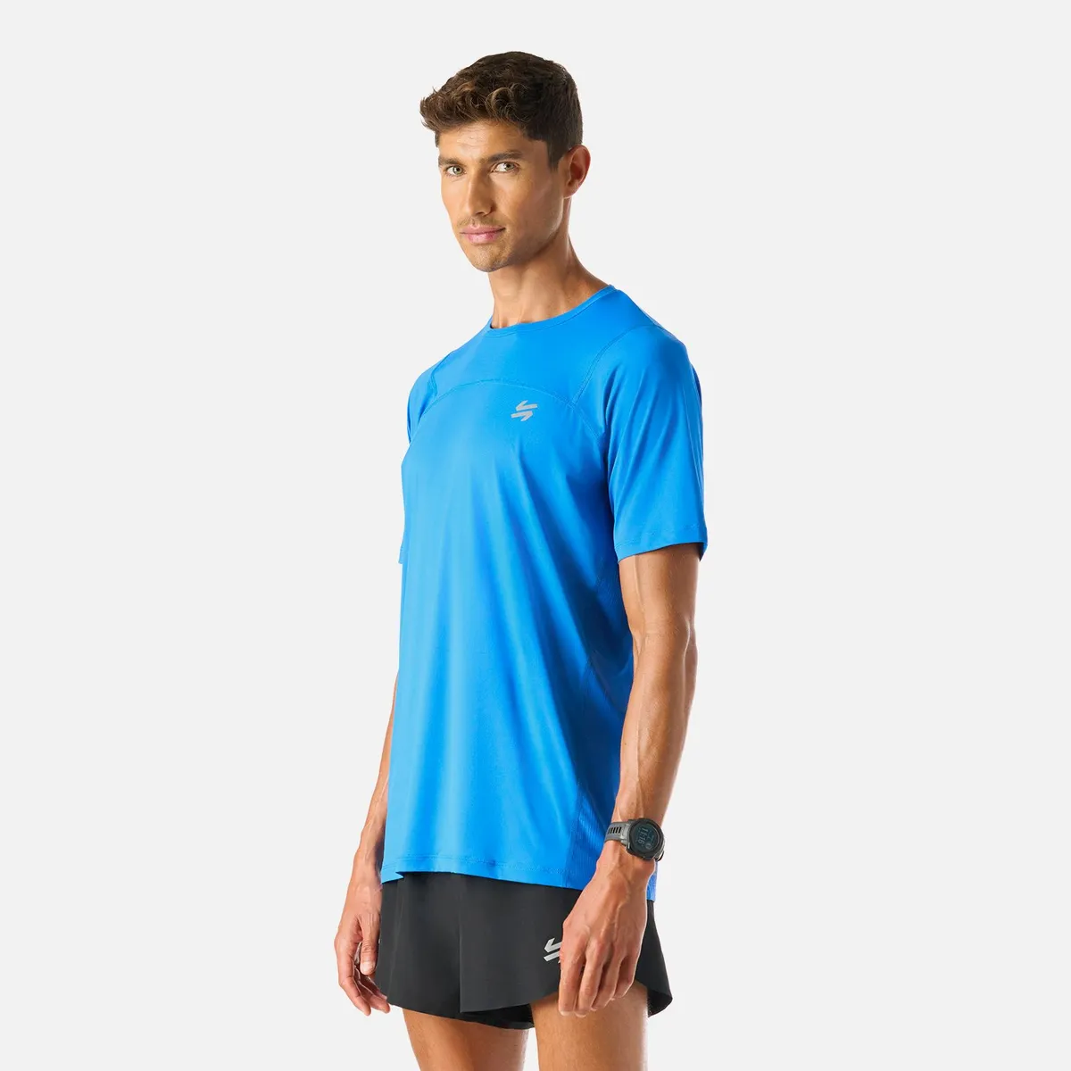 VULCANO - Polera Hombre Built To Move T-Shirt Azul Vulcano