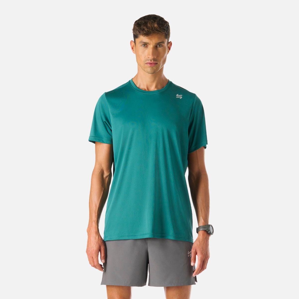 VULCANO - Polera Hombre Tempo Advanced T-Shirt Petroleo Vulcano
